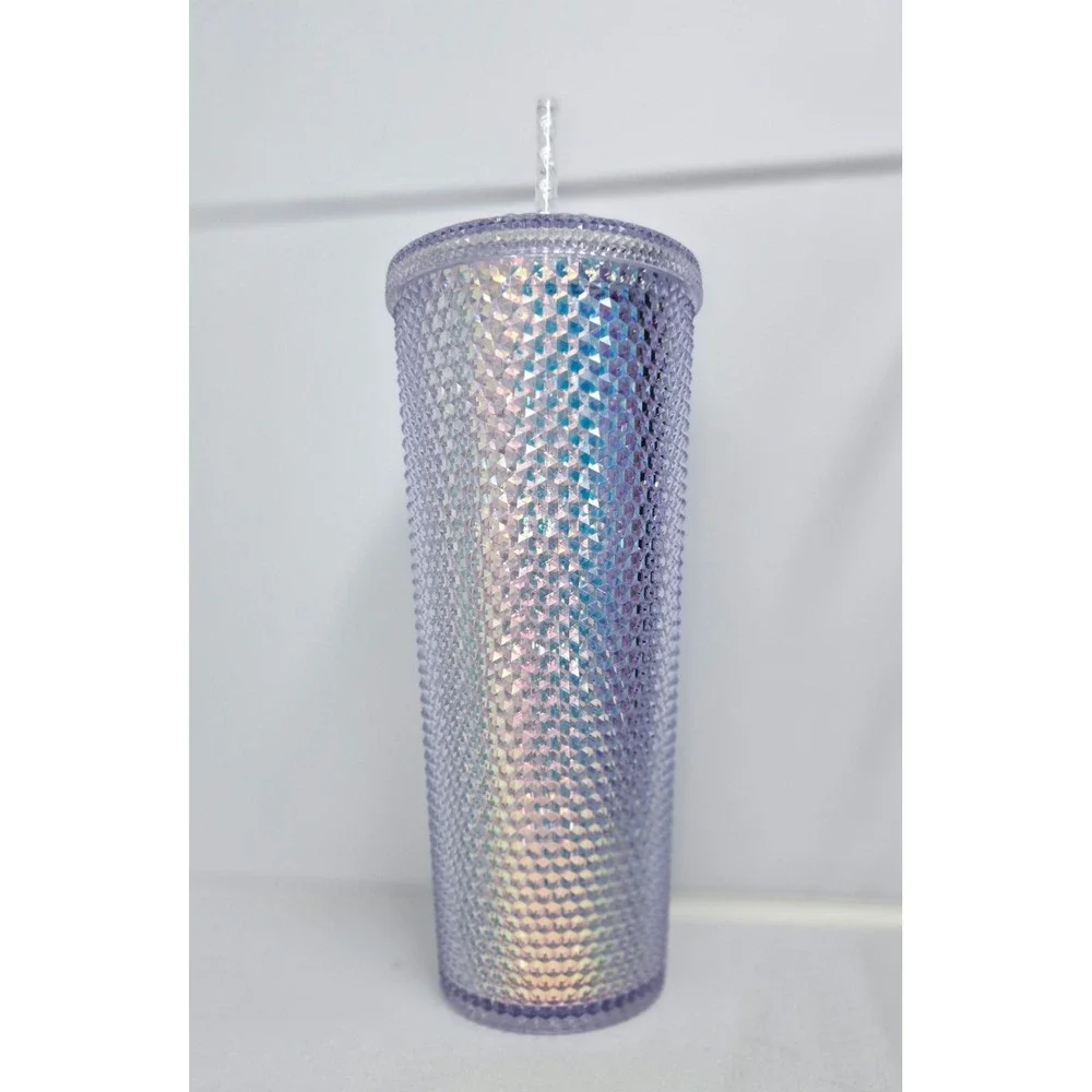 Starbucks Iridescent Cold Cup 24 Oz - Neon Pink - Picture 2 of 4